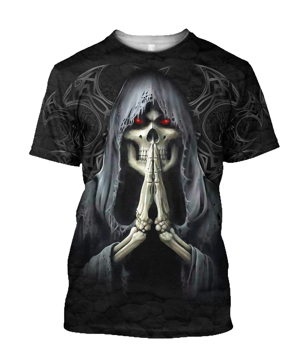 October Guy Skull 3D All Over Printed Shirts JJW28102004