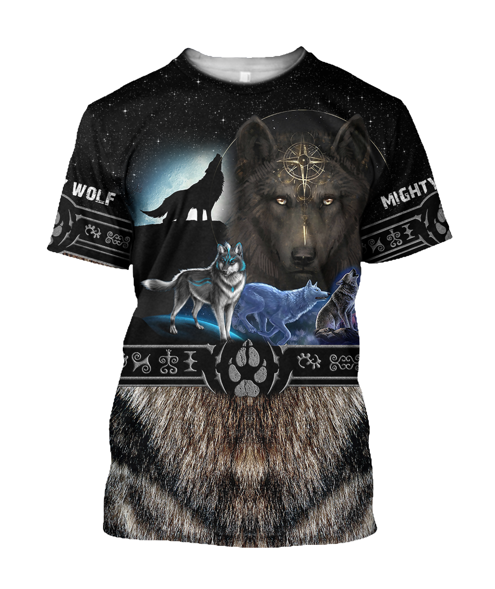 Premium 3D Printed Viking Mighty Wolf Shirts MEI
