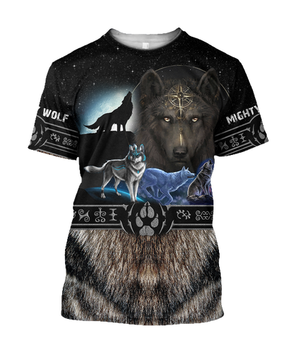 Premium 3D Printed Viking Mighty Wolf Shirts MEI