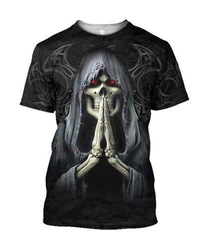 August Guy Skull 3D All Over Printed Shirts JJW28102003