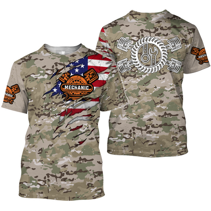 Mechanic Camo 3D All Over Printed Hoodie For Men and Women TN