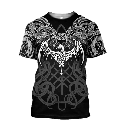 Celtic Dragon Tattoo Art 3D All Over Printed Shirts Hoodie AZ020102 - Amaze Style™-Apparel