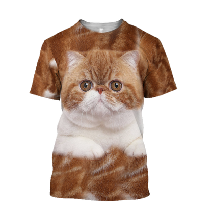 Exotic Shorthair Cat face hair premium hoodie sweatshirt cover