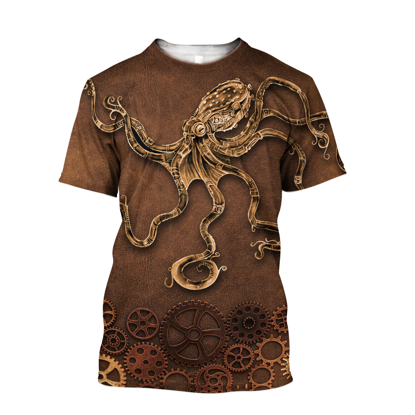 Octopus Steampunk Mechanic All Over Printed Hoodie For Men and Women TN