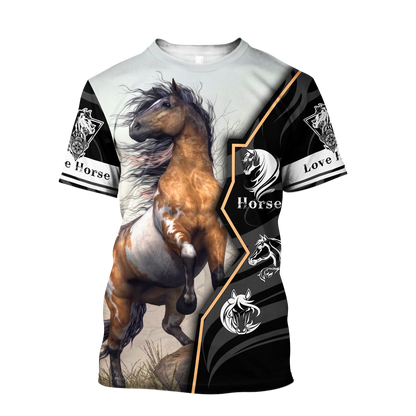 Beautiful Horse 3D All Over Printed shirt for Men and Women Pi040104 - Amaze Style™-Apparel