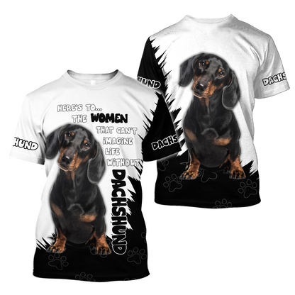 Dachshund Dog Lover 3D Full Printed Shirt For Men And Women Pi281209 - Amaze Style™-Apparel