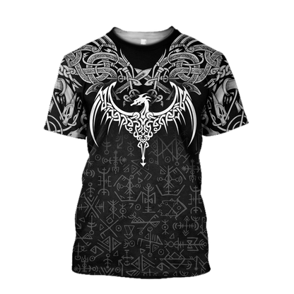 Celtic Dragon Tattoo Art 3D All Over Printed Shirts Hoodie AZ040101 - Amaze Style™-Apparel