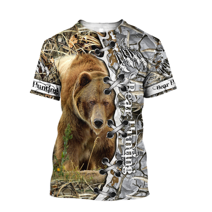 BEAR HUNTING CAMO 3D ALL OVER PRINTED SHIRTS FOR MEN AND WOMEN Pi061202 PL - Amaze Style™-Apparel