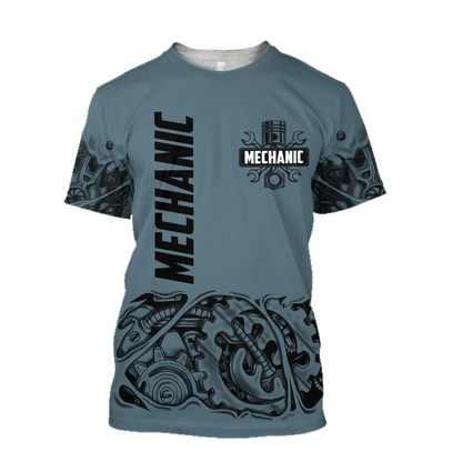 Mechanic 3D All Over Printed Hoodie For Men and Women TN