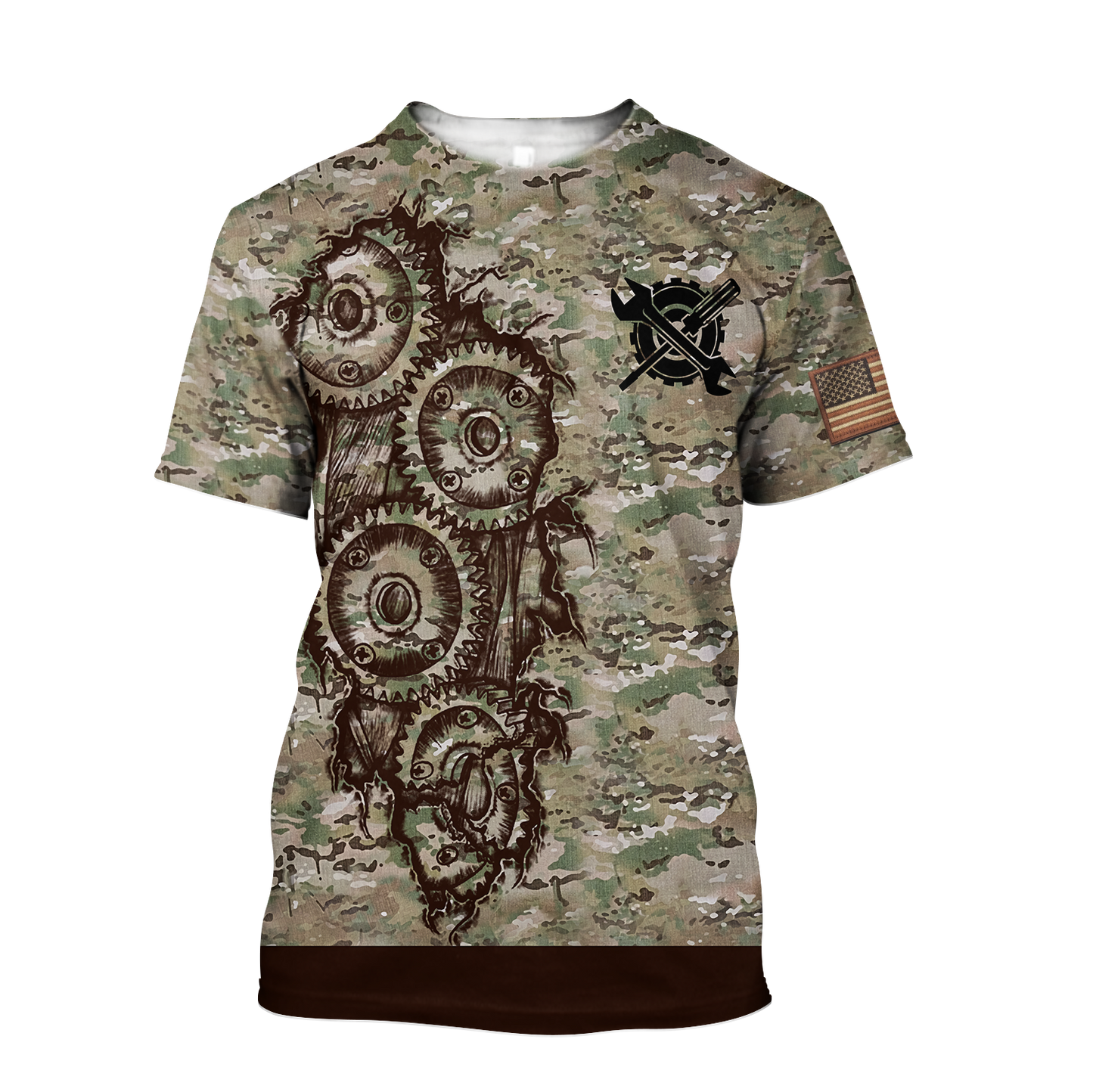 Mechanic Camo 3D All Over Printed Hoodie For Men and Women TN