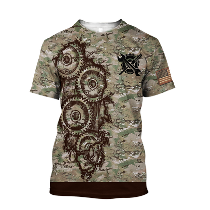 Mechanic Camo 3D All Over Printed Hoodie For Men and Women TN