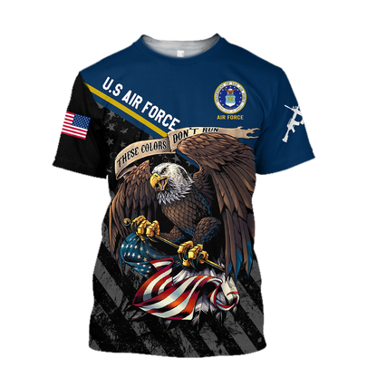 US Veteran Air Force 3d all over printed shirts for men and women Proud Military