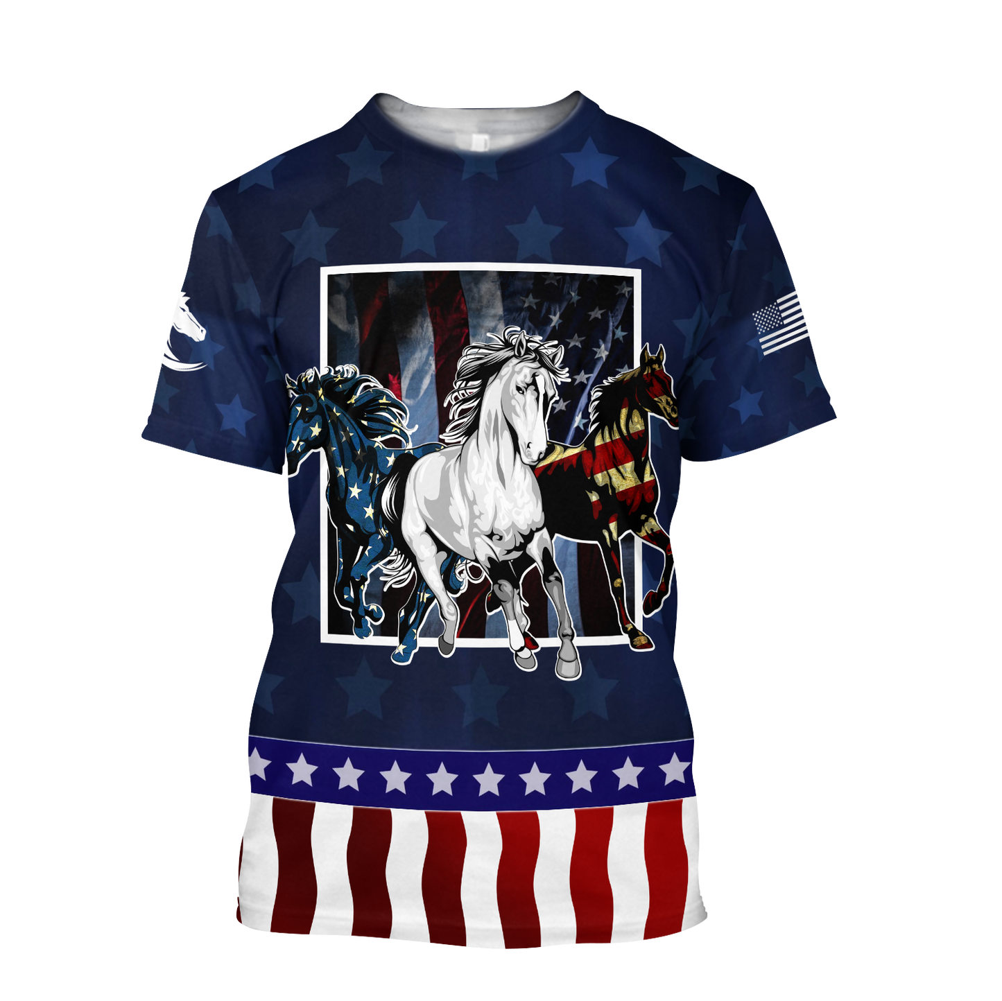 Horses Flag 3D All Over Printed Shirts Pi16062001