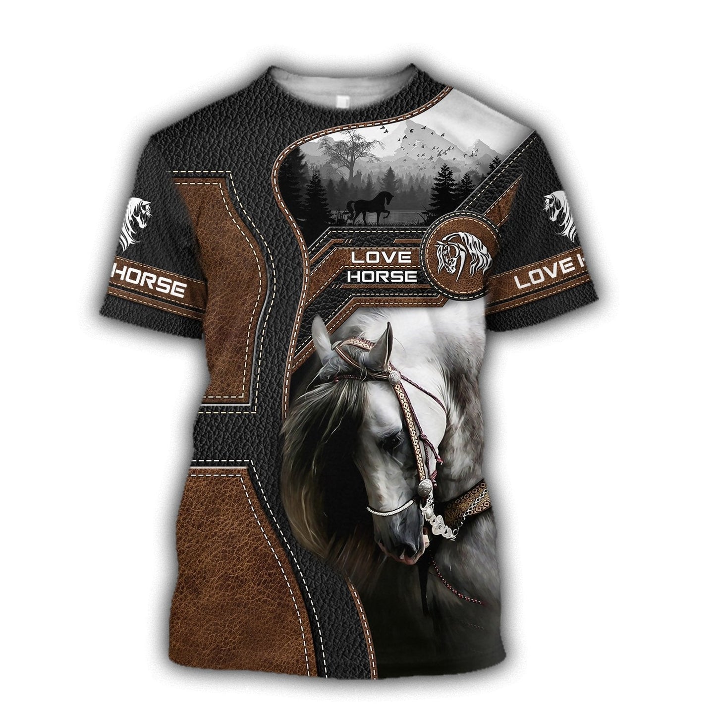 Love Beautiful Horse 3D All Over Printed Shirts For Men And Women TR1505203S - Amaze Style™-Apparel