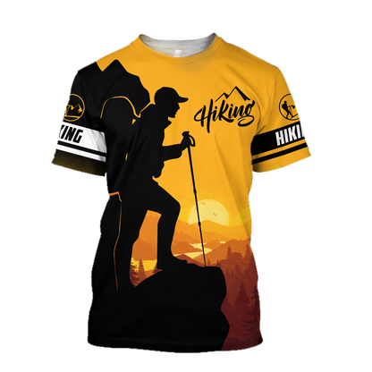 Hiking trails open sunset 3D all over printed shirts for men and women