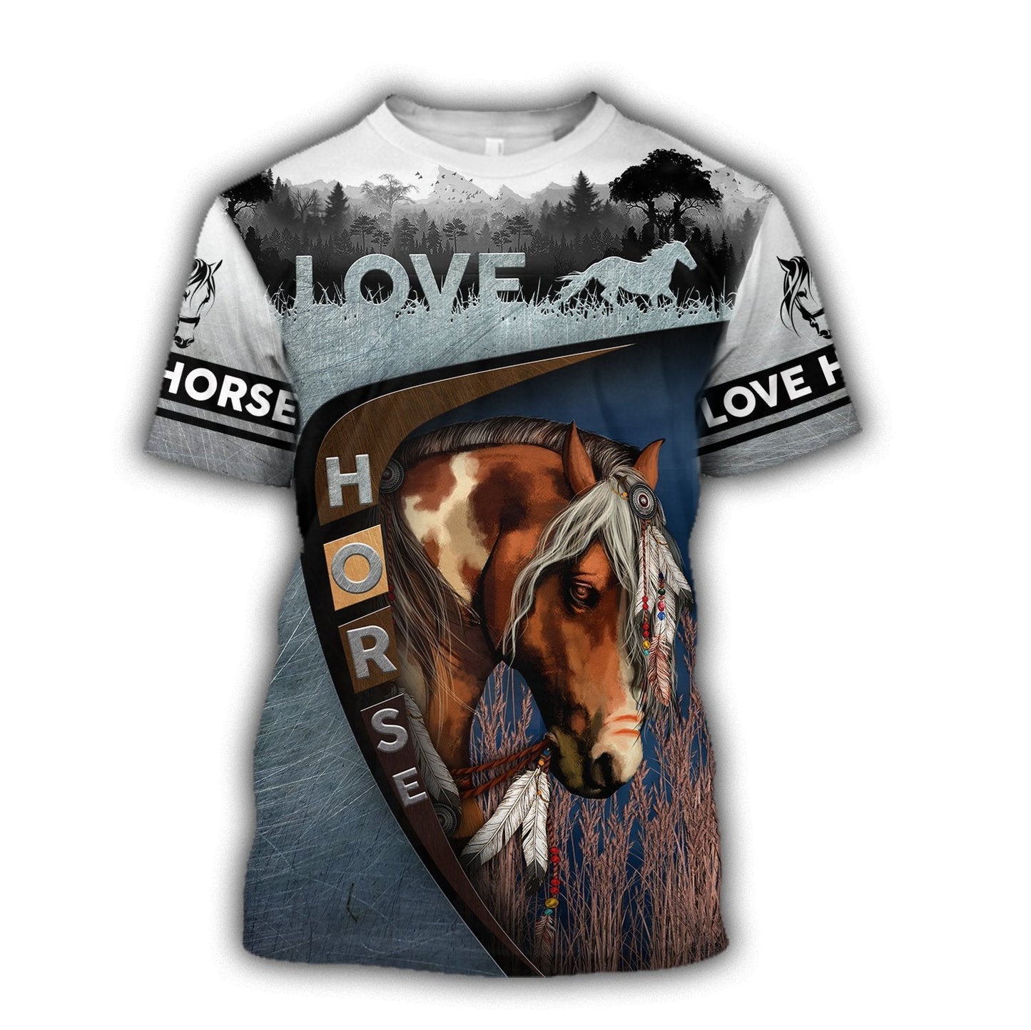 Love Horse 3D All Over Printed Shirts TR2704200 - Amaze Style™-Apparel