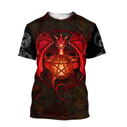 Tattoo and Dungeon Dragon Hoodie T Shirt For Men and Women HAC090607-Apparel-NM-T-Shirt-S-Vibe Cosy™