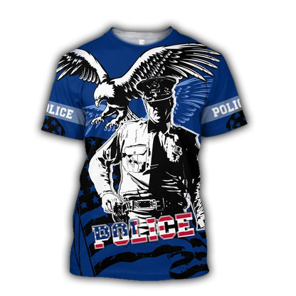 Police will still be there 3D over printed shirts TR110401 - Amaze Style™-Apparel