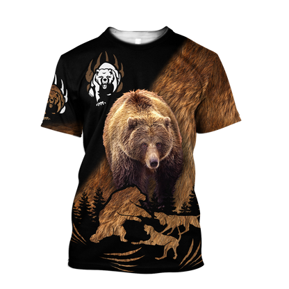 BEAR HUNTING CAMO 3D ALL OVER PRINTED SHIRTS FOR MEN AND WOMEN Pi071203 PL - Amaze Style™-Apparel
