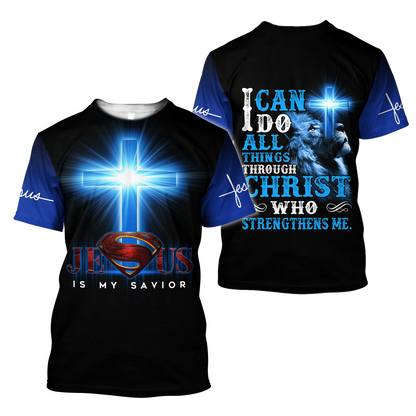 Jesus Is My Savior 3D All Over Printed Shirts For Men and Women Pi12062001