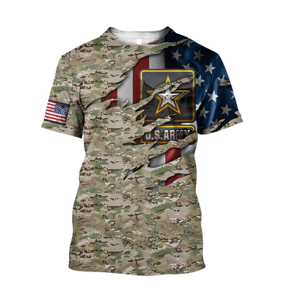 US Army Veteran 3D All Over Printed Hoodie Shirt HAC150905