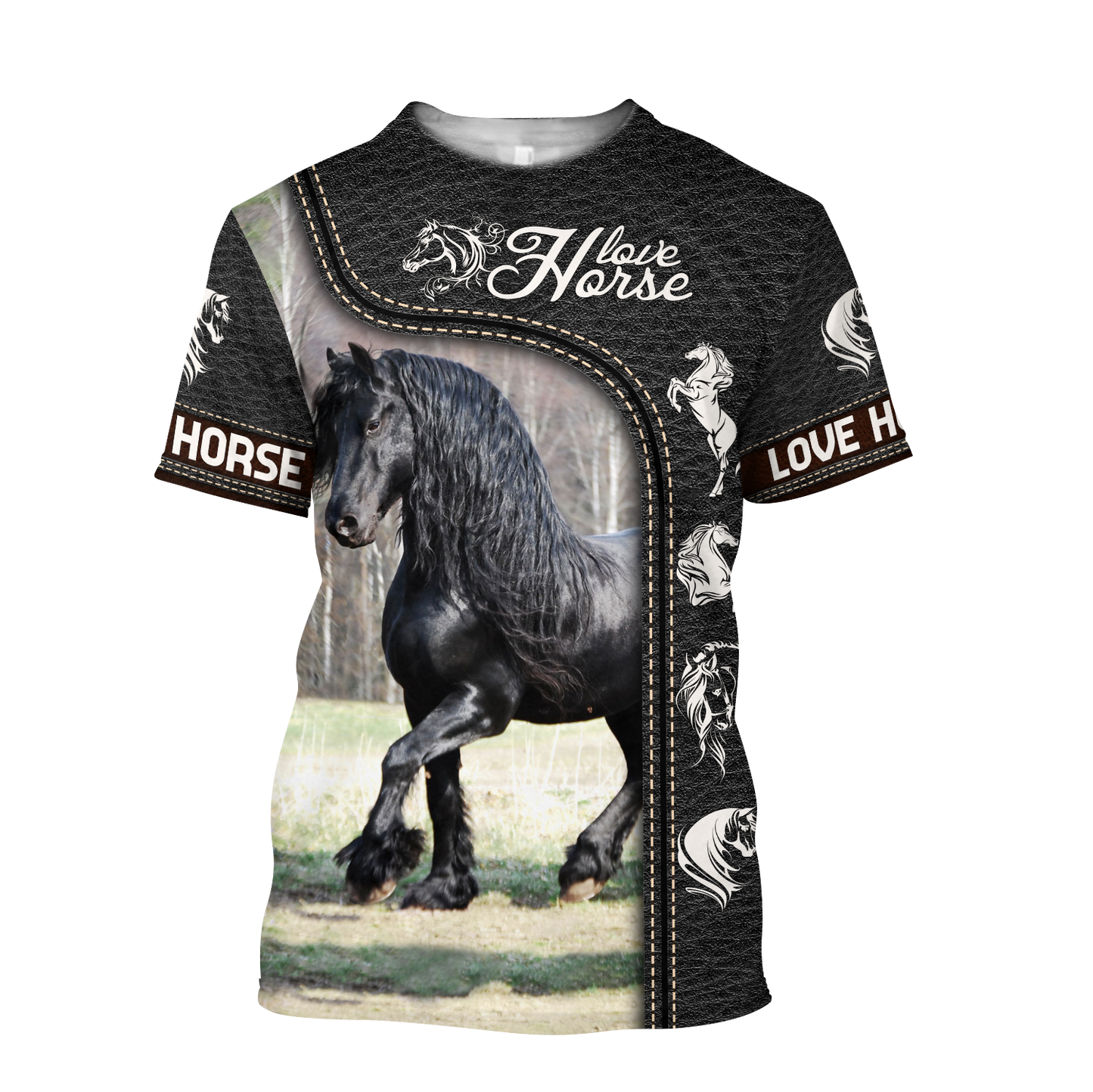 Love Horse 3D All Over Printed Shirts Pi220401 - Amaze Style™-Apparel