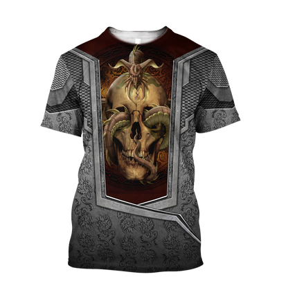 3D Tattoo and Dungeon Dragon Hoodie HAC020113-Apparel-NM-T-shirt-S-Vibe Cosy™