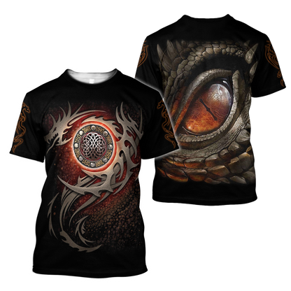 3D Armor Tattoo and Dungeon Dragon Hoodie Pi150101-Apparel-NM-T-shirt-S-Vibe Cosy™