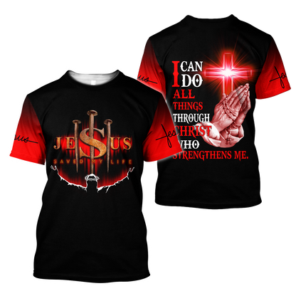 Jesus Save My Life 3D All Over Printed Shirts For Men and Women Pi12062002