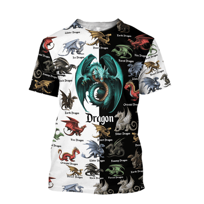 Dragon 3D All Over Printed Shirts For Men and Women VP22102001