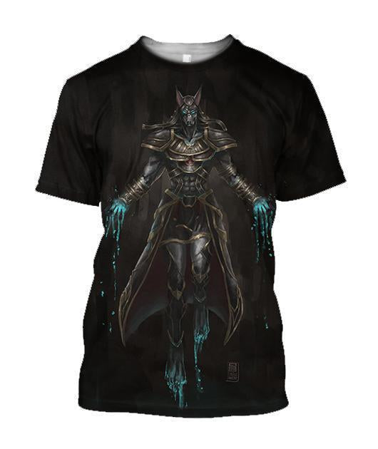 3D All Over Print Pin Anubis Hoodie - Amaze Style™-Apparel