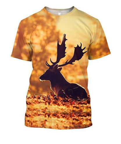 Deer On Autumn Hoodie 3D All Over Print DC010 - Amaze Style™-Apparel