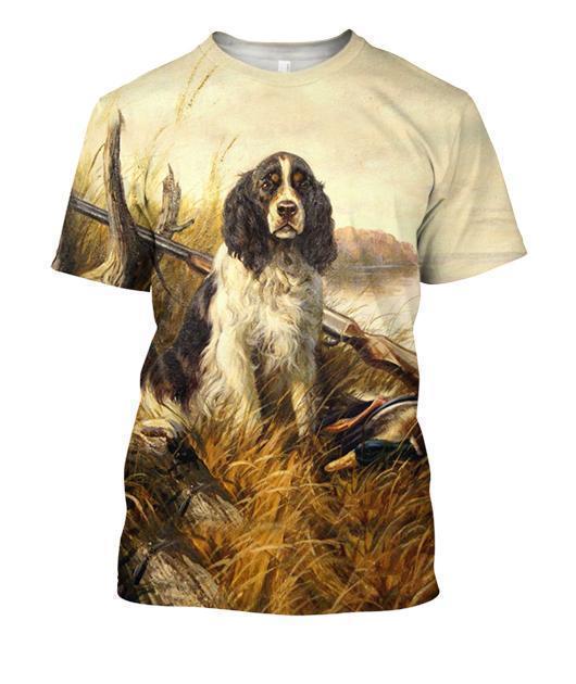 3D All Over Print Hunting Dog Duck Hoodie - Amaze Style™-Apparel