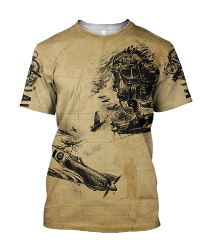 Aviator fly high brave and safe all over printed shirts for men and women JJ030101 - Amaze Style™-Apparel