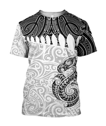 Aotearoa Maori manaia 3d all over printed shirt and short for man and women JJ030201 PL - Amaze Style™-Apparel