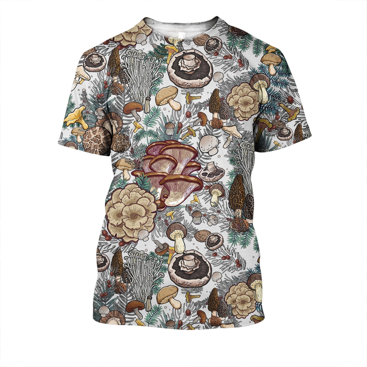 Edible Mushrooms White Hoodie DC Fashion - Amaze Style™-Apparel