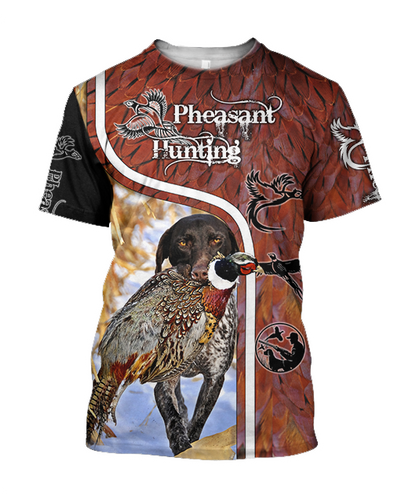Pheasant Hunting 3D All Over Printed Shirts For Men And Women JJ100102 - Amaze Style™-Apparel