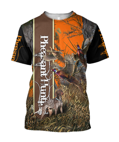 Pheasant Hunting 3D All Over Printed Shirts For Men And Women JJ100103 - Amaze Style™-Apparel