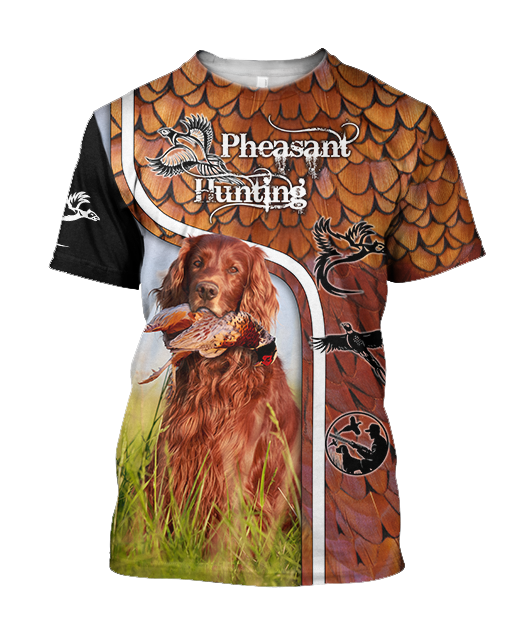 Pheasant Setter Hunting 3D All Over Printed Shirts For Men And Women JJ080202 - Amaze Style™-Apparel