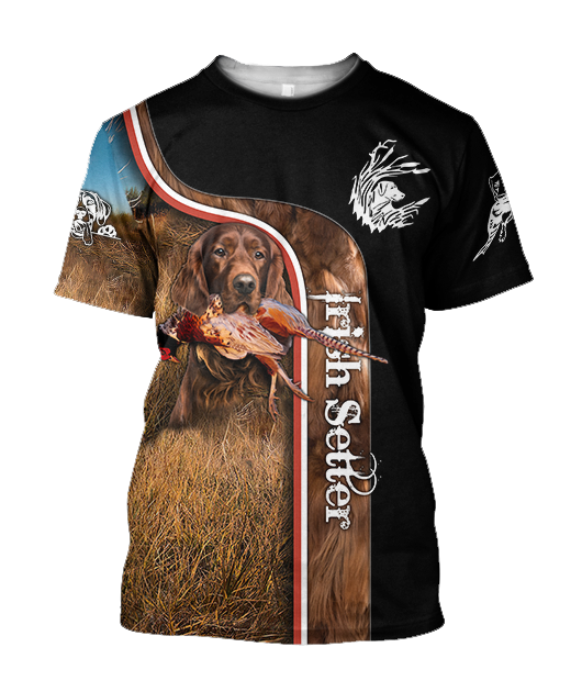 Pheasant Setter Hunting 3D All Over Printed Shirts For Men And Women JJ100201 - Amaze Style™-Apparel