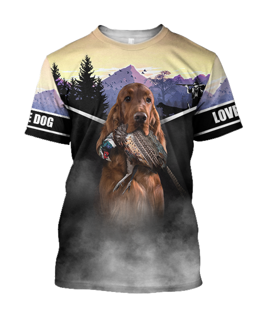 Pheasant Setter Hunting 3D All Over Printed Shirts For Men And Women JJ080203 - Amaze Style™-Apparel