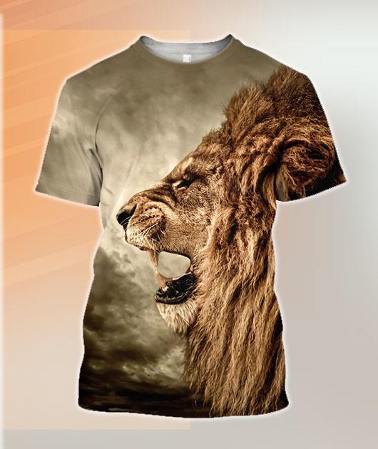 Lion Angry Printed 3D All Over DC031 - Amaze Style™-Apparel