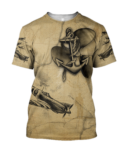 Propeller Come fly with me brave pilots all over printed shirts for men and women JJ020102 - Amaze Style™-Apparel
