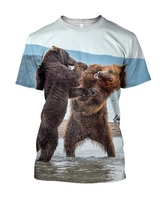 Love bear 3D all over printer shirts for man and women JJ251202 PL - Amaze Style™-Apparel