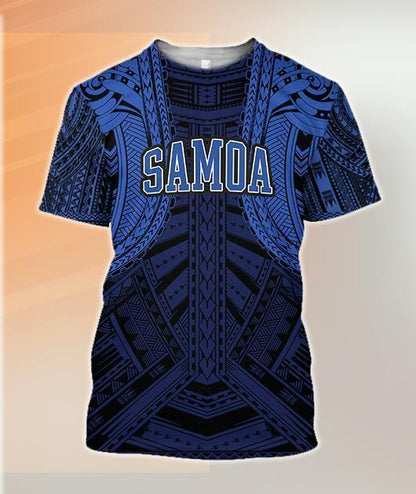 American Samoa Spirit Hoodie (Blue) PL - Amaze Style™-Apparel