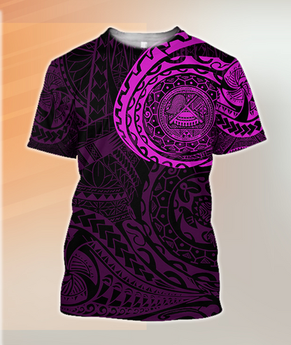 American Samoa In My Heart Polynesian Hoodie Pink PL - Amaze Style™-Apparel