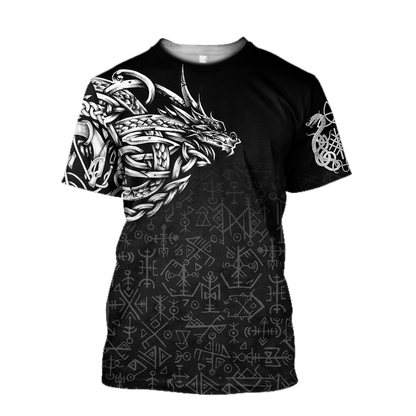 Celtic Dragon Tattoo Art 3D All Over Printed Shirts Hoodie AZ030105 - Amaze Style™-Apparel