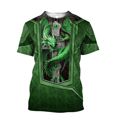 3D Tattoo and Dungeon Dragon Hoodie HAC27124-Apparel-NM-T-shirt-S-Vibe Cosy™