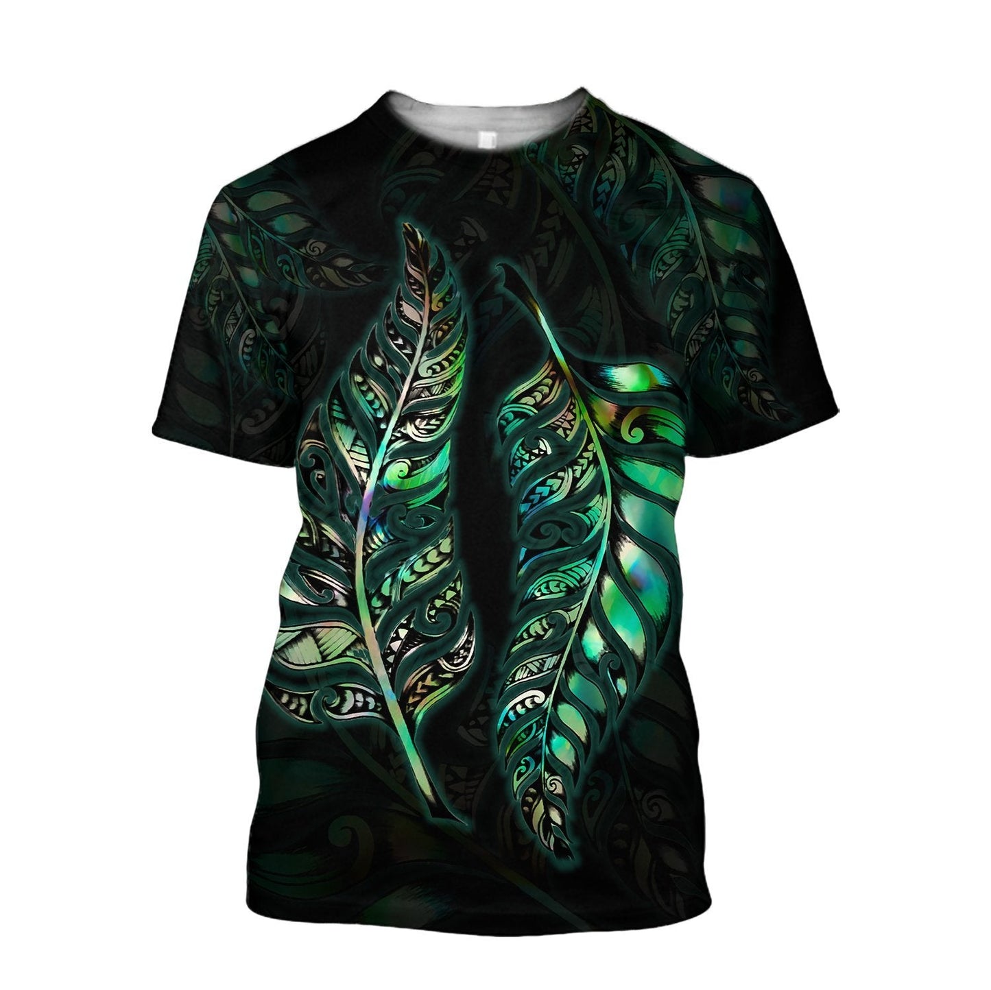 Paua Shell Maori Silver Fern Maori Tattoo New Zealand 3D Unisex Hoodie