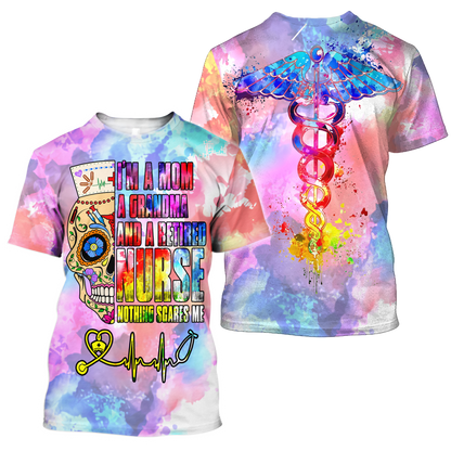 All Over Printed Retired Nurse Grandma HAC050902-MEI